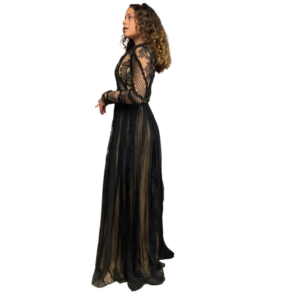 ZUHAIR MURAD silk & lace maxi dress - Picture 9 of 14